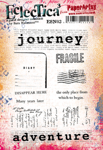 PaperArtsy Eclectica3 Stamp Set Journey designed by Sara Naumann (ESN03)