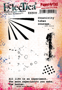 PaperArtsy Eclectica3 Stamp Set Creativity Takes Courage by Sara Naumann (ESN09)