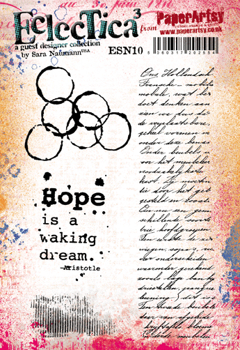 PaperArtsy Eclectica3 Stamp Set Hope is a Waking Dream by Sara Naumann (ESN10)