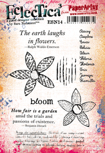 PaperArtsy Eclectica3 Stamp Set The Earth Laughs in Flowers by Sara Naumann (ESN14)