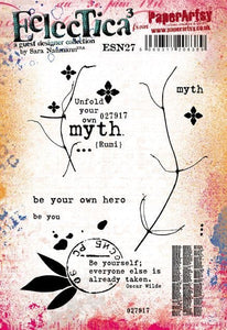 PaperArtsy Eclectica3 Stamp Set Myth by Sara Naumann (ESN27)