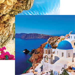 Reminisce Greece Collection 12x12 Scrapbook Paper Santorini (GRE-001)