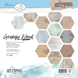 Elizabeth Craft Designs 12x12 Paper Pack Grungy Wood (C012)