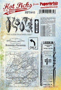 PaperArtsy Hot Picks Stamp Set Maps, Signs, Adverts (HP2403)