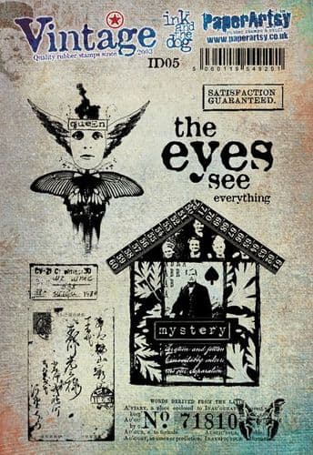 PaperArtsy Vintage Ink and Dog Collection The Eyes See (ID05)