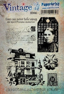 PaperArtsy Vintage Ink and Dog Collection Time Can Never Take Away (ID06)