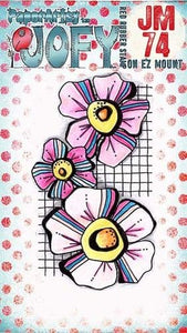 PaperArtsy Mini Stamp Three Flower by JOFY (JM74)