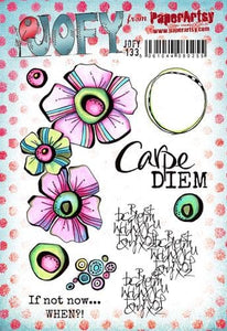 PaperArtsy Rubber Stamp Set Carpe Diem designed by Jo Firth-Young  (JOFY133)