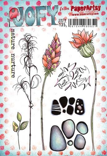 PRE-ORDER PaperArtsy Rubber Stamp Set Nature Nuture designed by Jo Firth-Young  (JOFY135)