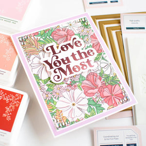 Pinkfresh Studio Hot Foil Plate + Die Love you the Most (183922)