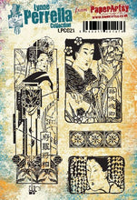 Load image into Gallery viewer, PRE-ORDER PaperArtsy Rubber Stamp Set Asian Dress designed by Lynne Perrella (LPC021)
