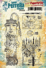 Load image into Gallery viewer, PaperArtsy Rubber Stamp Set Bookmark &amp; Pens designed by Lynne Perrella (LPC026)
