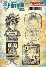 Load image into Gallery viewer, PaperArtsy Rubber Stamp Set India Ink designed by Lynne Perrella (LPC029)
