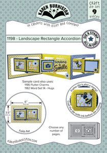 Karen Burniston Dies Landscape Rectangle Accordion (1198)