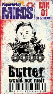 PaperArtsy Mini Stamp Number 01 Butter Would Not Melt (MN01)