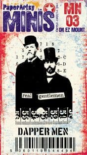 PaperArtsy Mini Stamp Number 03 Dapper Men (MN03)