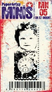 PaperArtsy Mini Stamp Number 05 Child Watch (MN05)