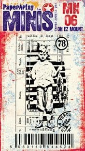 PaperArtsy Mini Stamp Number 06 Little Fisherman (MN06)