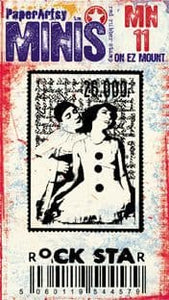 PaperArtsy Mini Stamp Number 11 Rockstar (MN11)