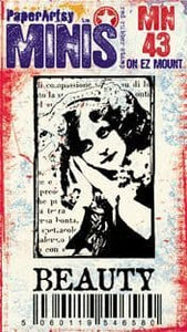 PaperArtsy Mini Stamp Number 43 Beauty (MN43)