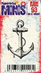 PaperArtsy Mini Stamp Number 93 Anchor (MN93)