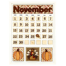 Load image into Gallery viewer, Foundations Décor Magnetic Calendar Set November (40197-9)
