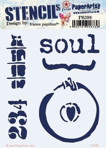 PaperArtsy Stencil Soul designed by France Papillon (PS398)