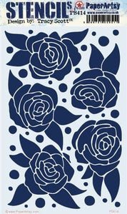 PRE-ORDER PaperArtsy Stencil Roses by Tracy Scott (PS414)