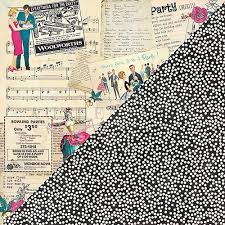 Authentique Party Collection 12x12 Scrapbook Paper Party Six (PAR006)