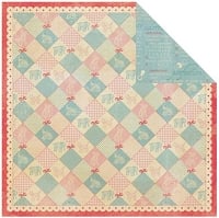 Authentique Precious Collection 12x12 Scrapbook Paper Patchwork (PRE004)