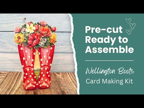 Katy Sue Wonderful Wellington Boots Card Making Kit