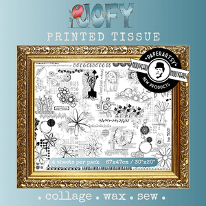 PaperArtsy JOFY Printed Tissue Collage Paper (PT03)