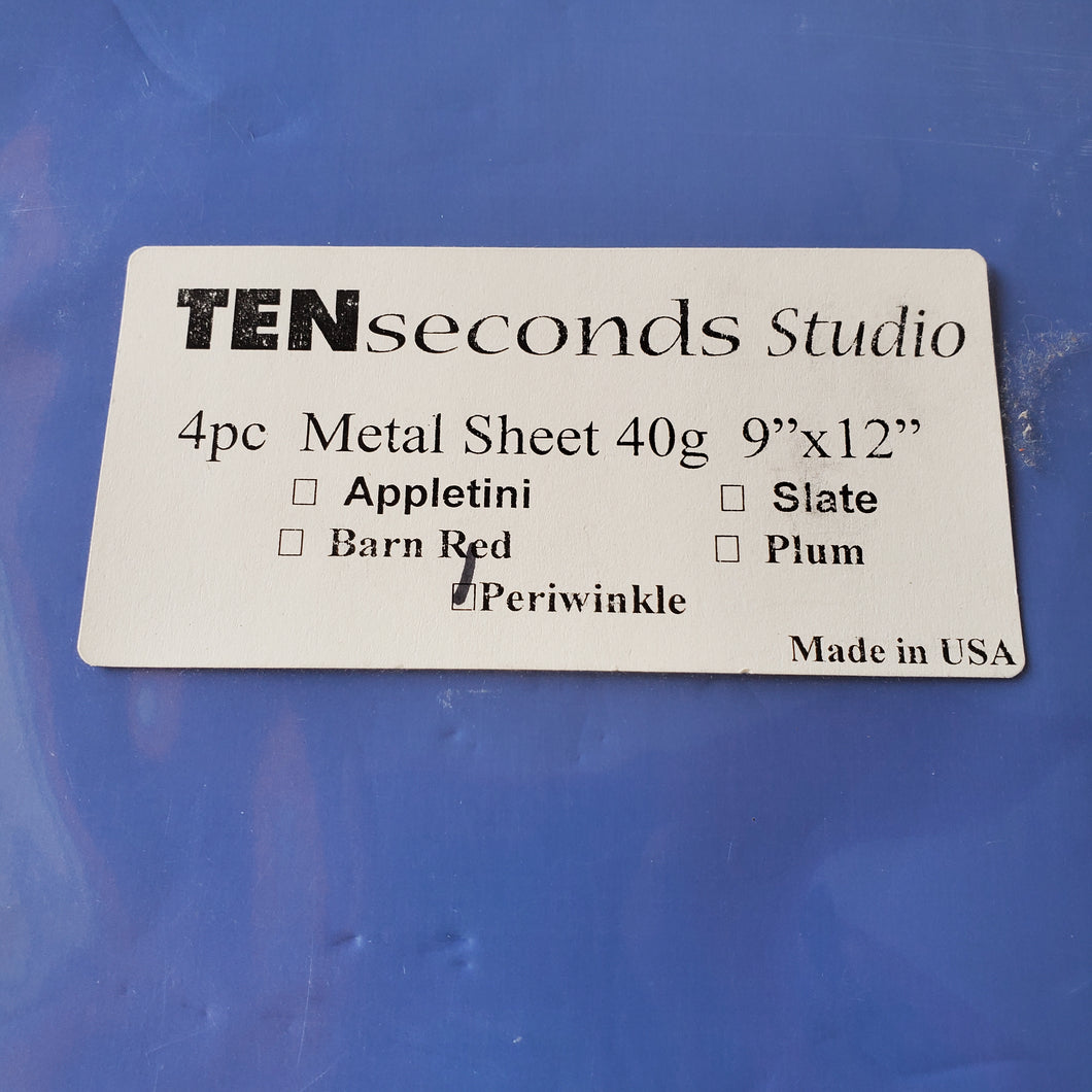 Ten Seconds Studio Metal Sheet Periwinkle