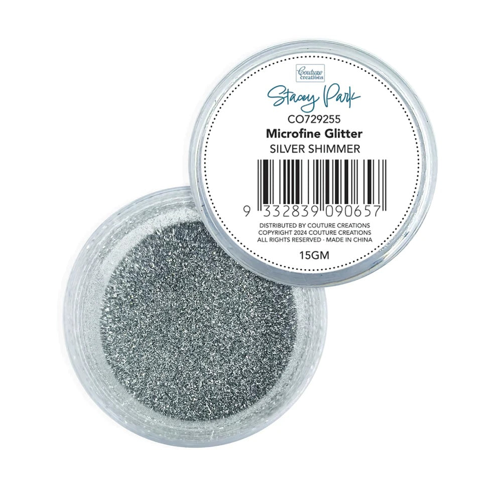 Couture Creations Microfine Glitter Silver Shimmer (CO729255 )