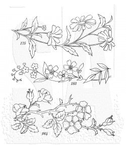 Stampers Anonymous Tim Holtz Cling Rubber Stamps Stamp Embroidery (CMS486)