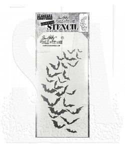 Stampers Anonymous Tim Holtz Collection Tim Holtz Layering Stencil: Batty THS184