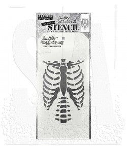 Stampers Anonymous Tim Holtz Collection Tim Holtz Layering Stencil: Bones (THS185)