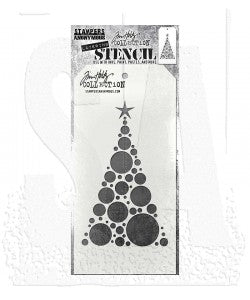 Stampers Anonymous Tim Holtz Collection Tim Holtz Layering Stencil: Modern Tree THS187