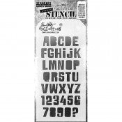 Tim Holtz Layering Stencil Alpha - THS176