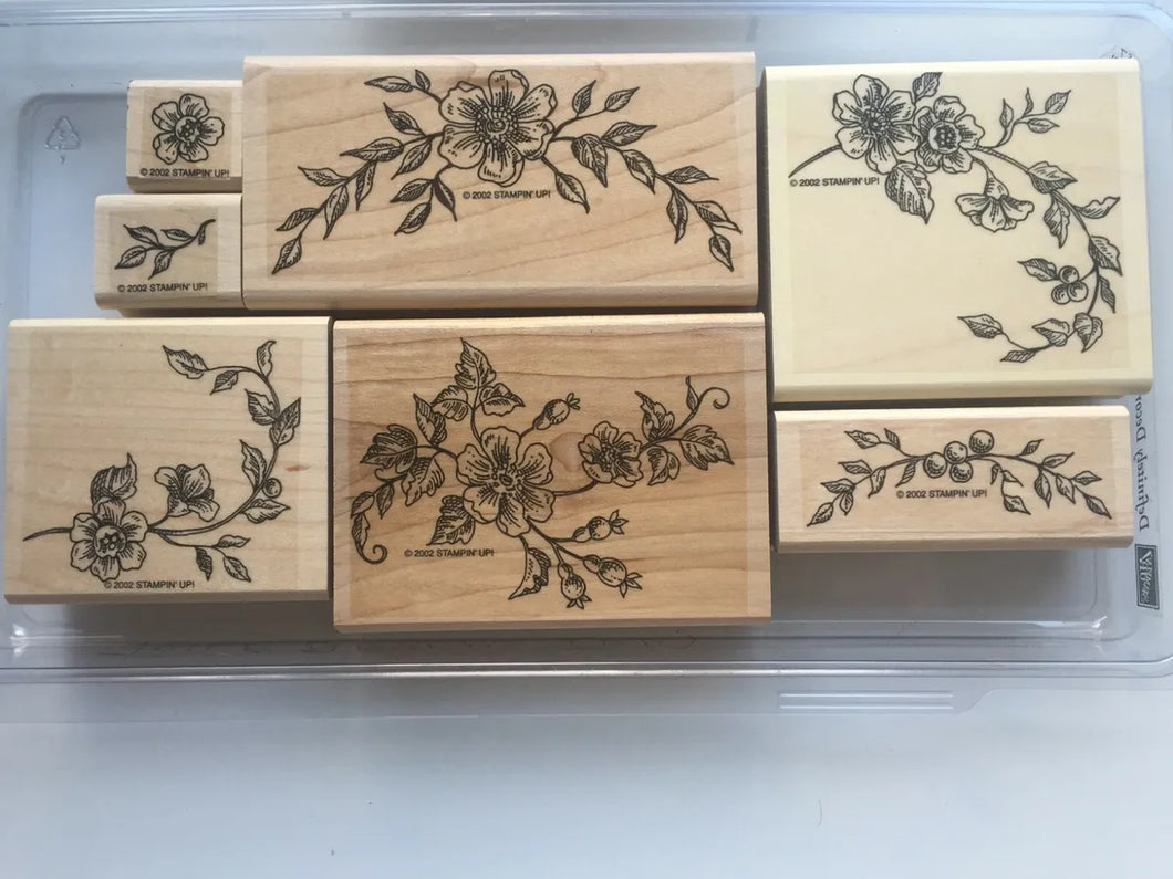 Stampin' Up Stamp Set Decorative Toile Blossoms