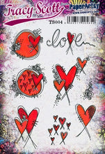 Load image into Gallery viewer, PaperArtsy Rubber Stamp Set Love designed by Tracy Scott (TS004)
