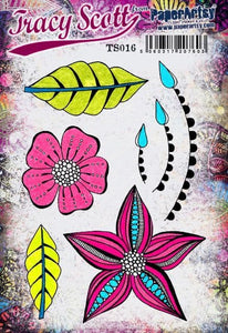 PaperArtsy Rubber Stamp Set #16 designed by Tracy Scott (TS016)