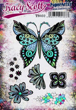 Load image into Gallery viewer, PaperArtsy Rubber Stamp Set Butterfly designed by Tracy Scott (TS052)
