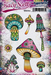 PRE-ORDER PaperArtsy Stamp Set Mushrooms by Tracy Scott (TS084)