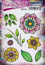 Load image into Gallery viewer, PaperArtsy Stamp Set Blooms &amp; Leaves by Tracy Scott (TS091)
