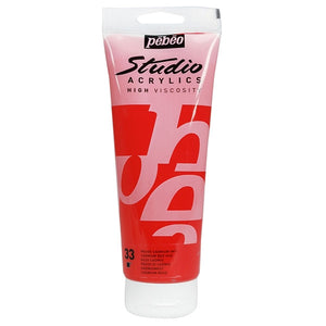 Pebeo Studio Acrylics- Dark Cadmium Red Hue (pebeo53)