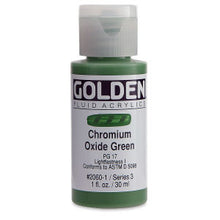 Load image into Gallery viewer, GOLDEN Fluid Acrylics Chromium Oxide Green (2060-1)
