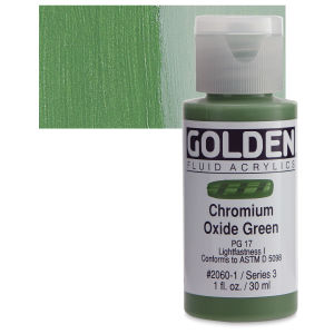 GOLDEN Fluid Acrylics Chromium Oxide Green (2060-1)