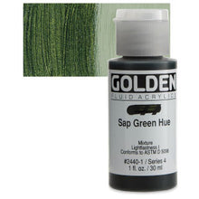 Load image into Gallery viewer, GOLDEN Fluid Acrylics Sap Green Hue (2440-1)
