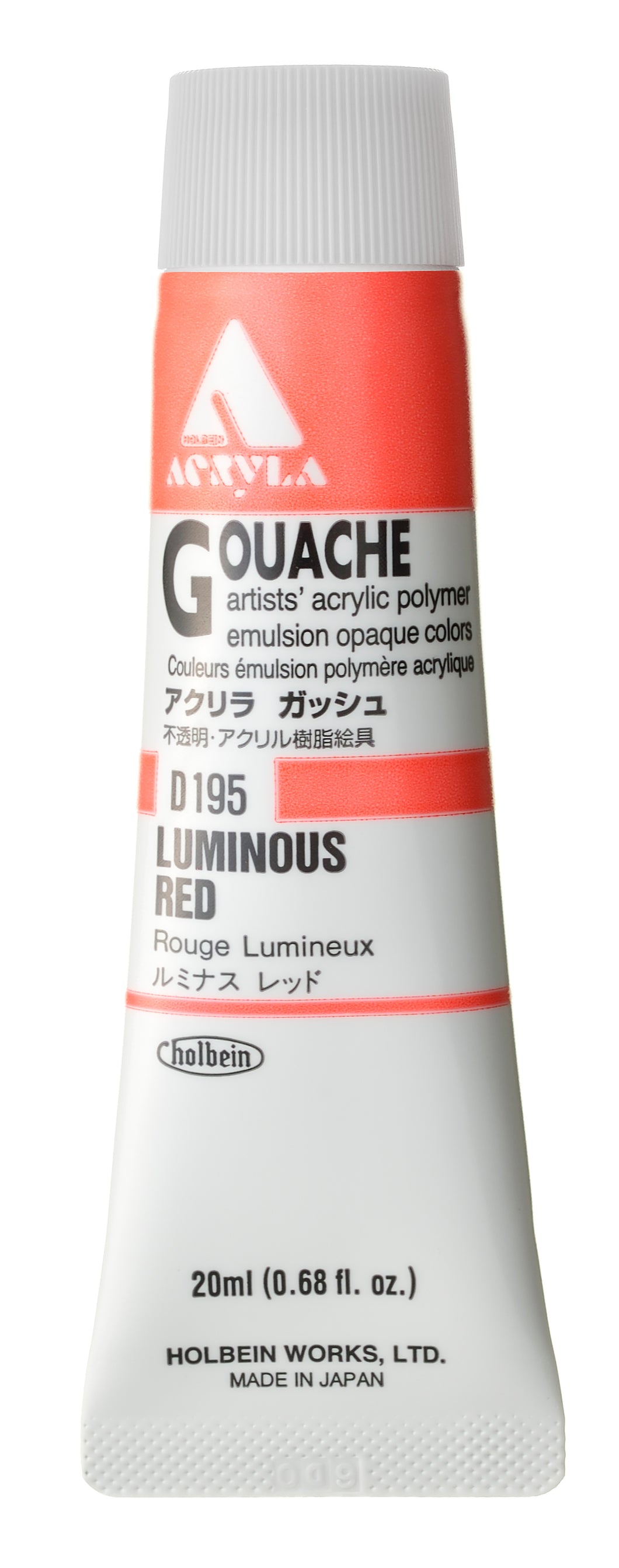 Holbein Acryla Gouache Luminous Red (D195)